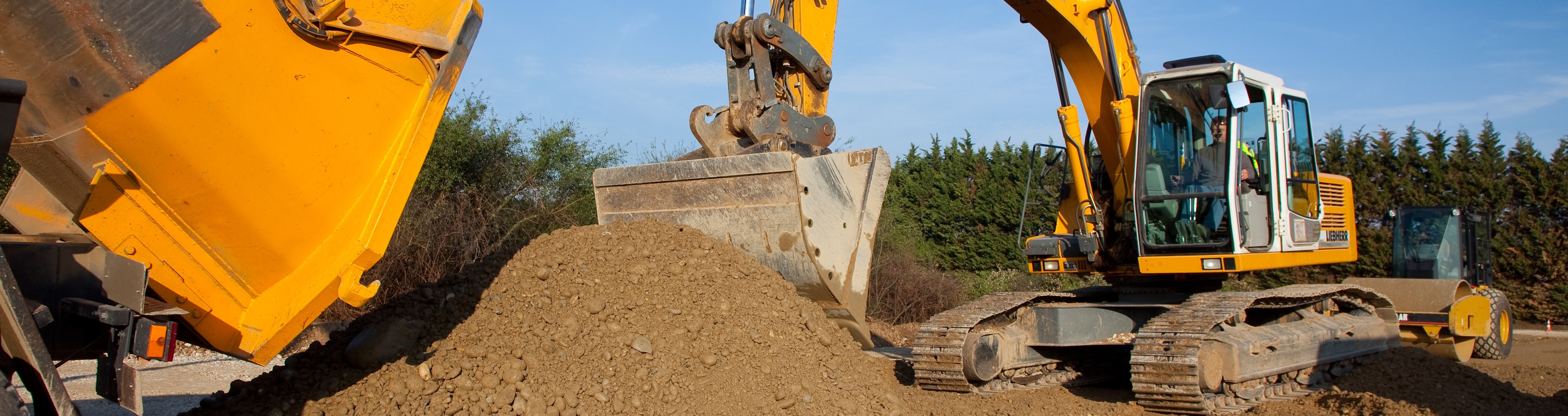 Pelle à chenille Liebherr 914 utilisée pour les chantiers de terrassement